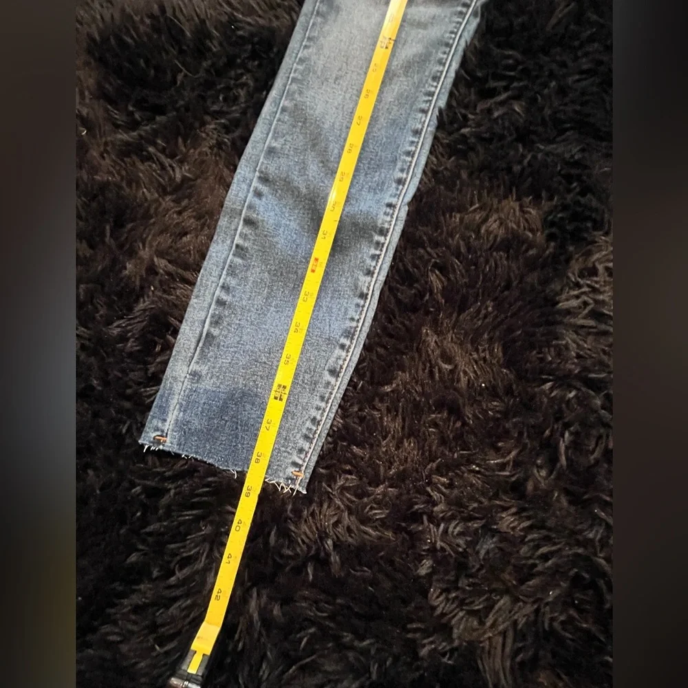 Ultra High Waist Skinny Ankle Blue Jeans Size 0 New York & Company - Picture 7 of 7